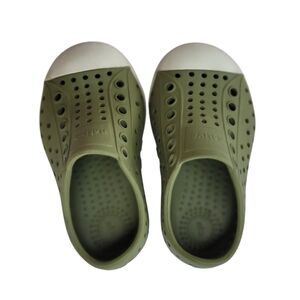Native Kids 5 Toddler Green Slip-On Shoes Water Breathable Beach Swim